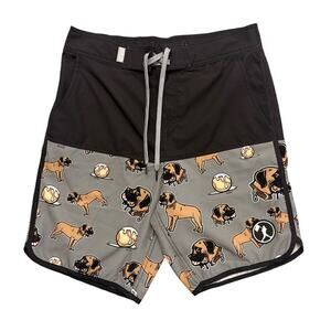 Baseballism The Sandlot Shorts Black Hercules Board Shorts Swim Trunks Adult XS